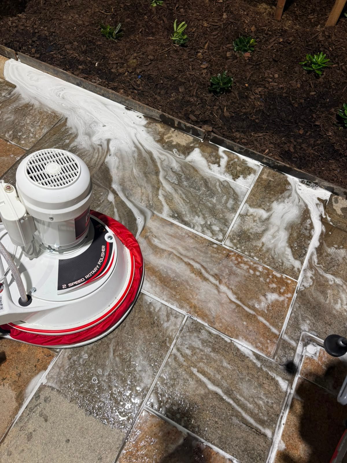 Commercial floor cleaning project