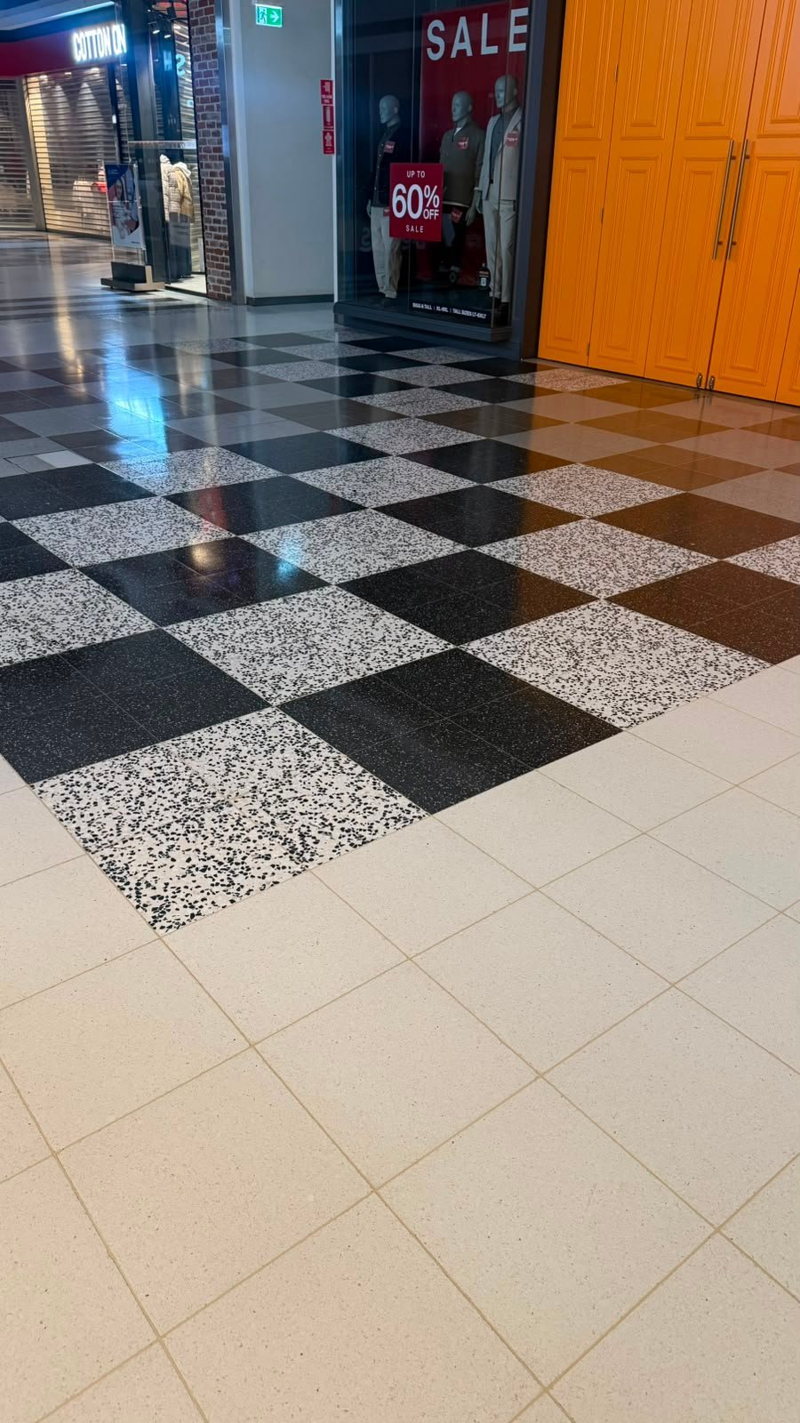 Retail floor cleaning project